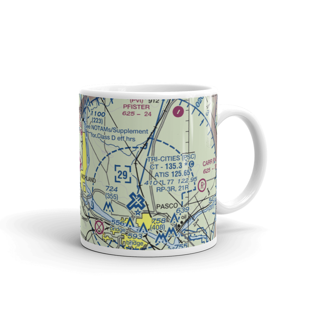 Richland Airport (RLD) VFR Sectional  Mug 