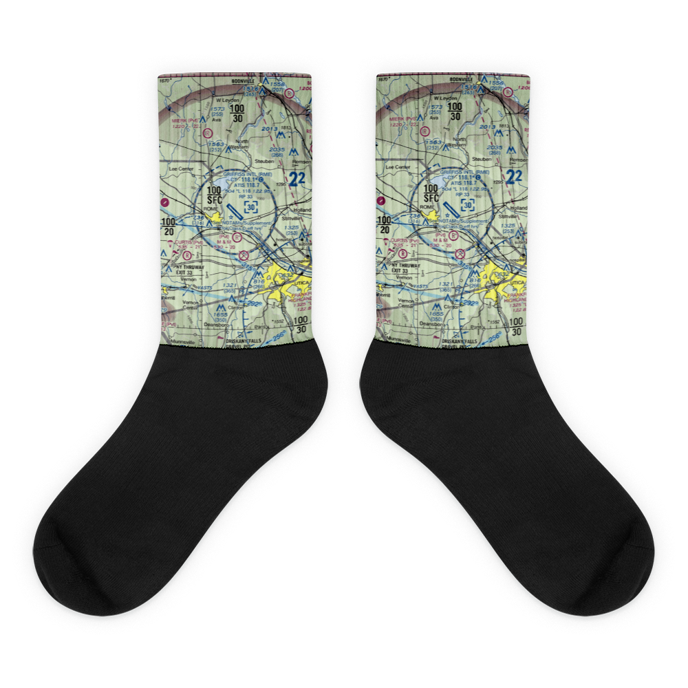 Griffiss International Airport (RME) VFR Sectional Socks 