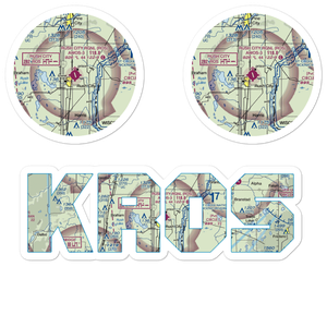 Rush City Regional Airport (ROS) VFR Sectional Sticker Pack