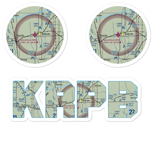 Belleville Municipal Airport (RPB) VFR Sectional Sticker Pack