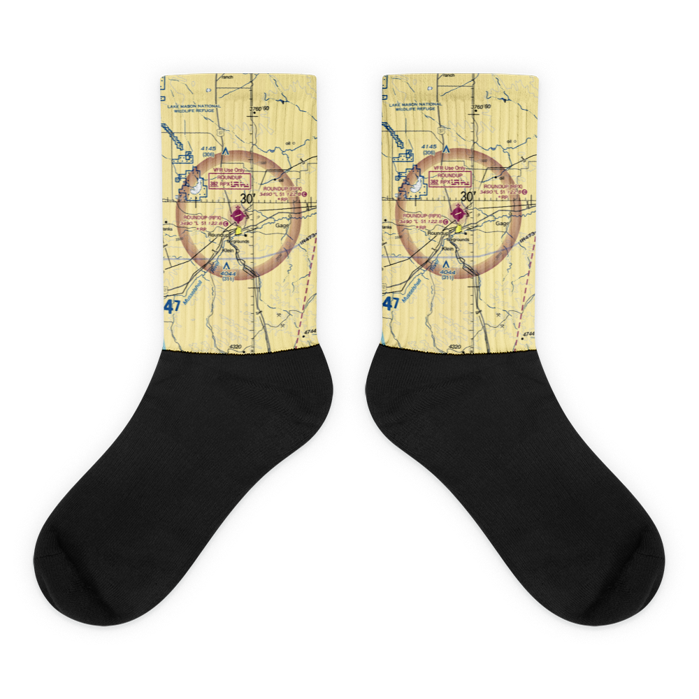 Roundup Airport (RPX) VFR Sectional Socks 