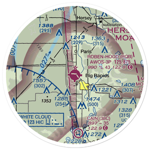 Roben Hood Airport (RQB) VFR Sectional Sticker (20 mile)