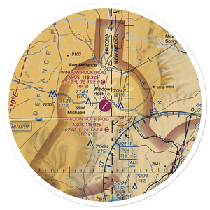 Window Rock Airport (RQE) VFR Sectional Sticker (30 mile)