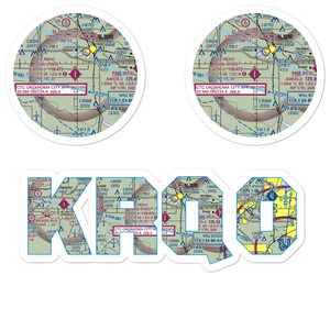 El Reno Regional Airport (RQO) VFR Sectional Sticker Pack