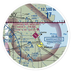 Warroad International Memorial Airport (RRT) VFR Sectional Sticker (20 mile)