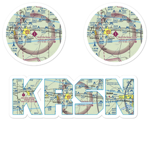 Ruston Regional Airport (RSN) VFR Sectional Sticker Pack