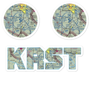 Rochester International Airport (RST) VFR Sectional Sticker Pack