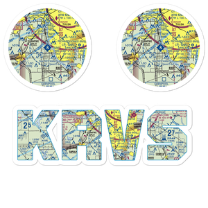 Richard Lloyd Jones Jr Airport (RVS) VFR Sectional Sticker Pack