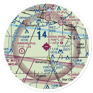 Arens Field (RWN) VFR Sectional Sticker (20 mile)