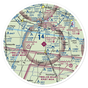 Arens Field (RWN) VFR Sectional Sticker (30 mile)