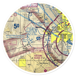 Ryan Field (RYN) VFR Sectional Sticker (30 mile)