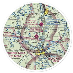 Ross County Airport (RZT) VFR Sectional Sticker (30 mile)