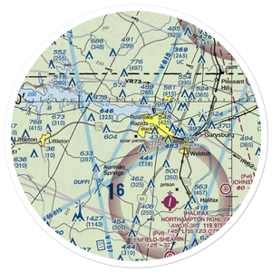 Halifax County Airport (RZZ) VFR Sectional Sticker (30 mile)