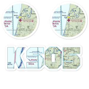 Bandon State Airport (S05) VFR Sectional Sticker Pack