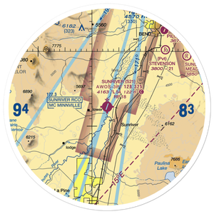 Sunriver Airport (S21) VFR Sectional Sticker (30 mile)