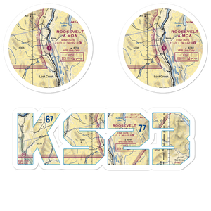 Ione Municipal Airport (S23) VFR Sectional Sticker Pack