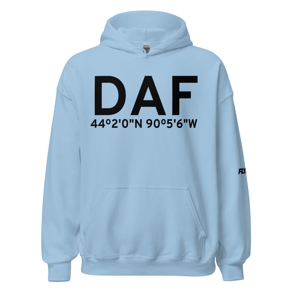 Necedah (KDAF) Airport Hoodie Sweatshirt 