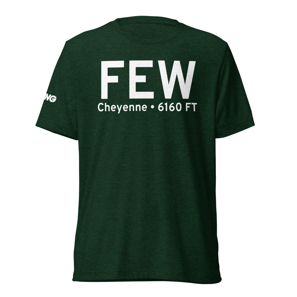 Cheyenne (FEW) Airport Tri-blend T-Shirt 