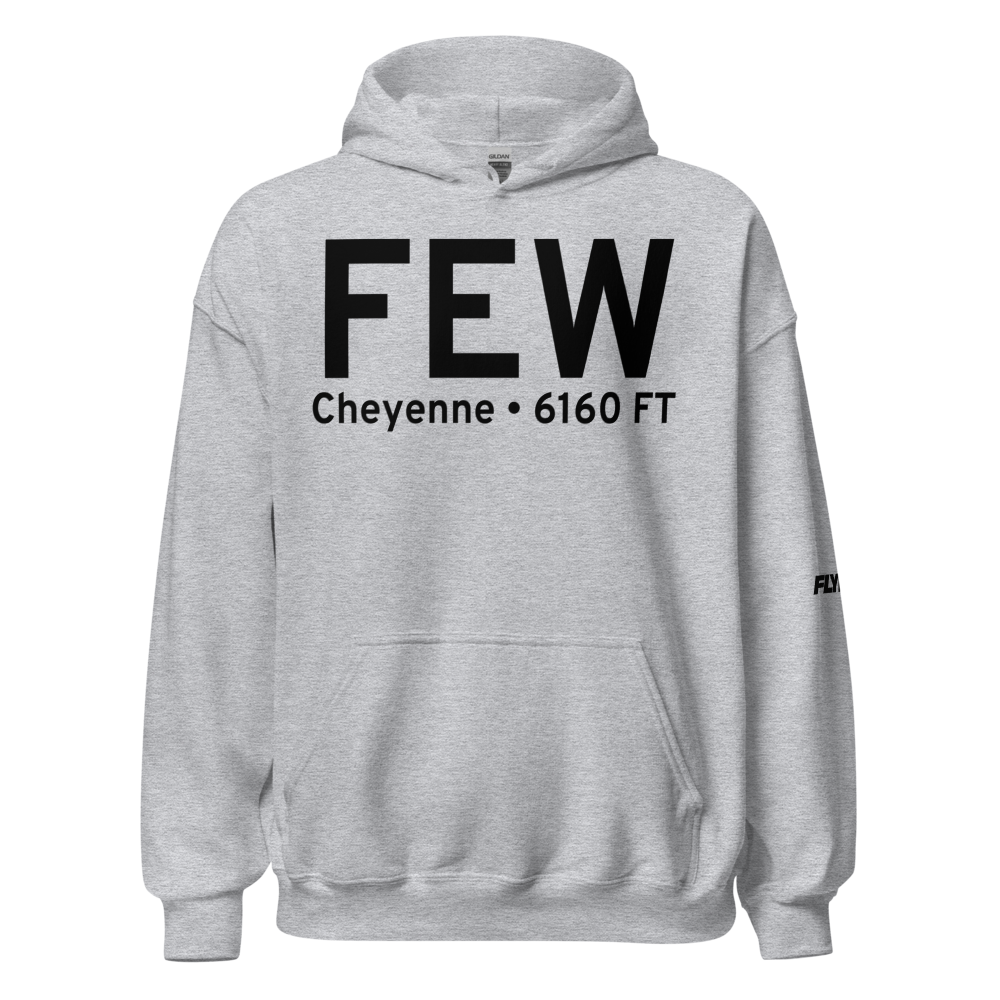 Cheyenne (FEW) Airport Hoodie Sweatshirt 