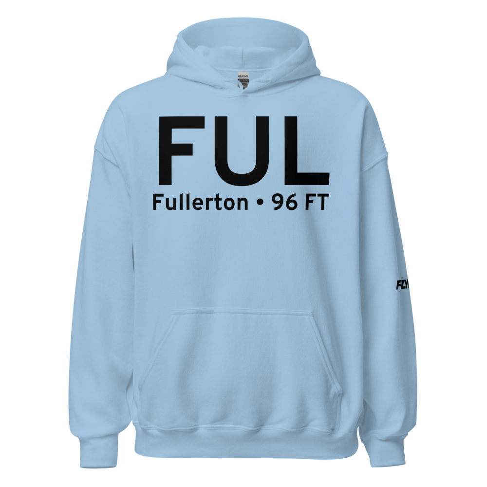 Fullerton (KFUL) Airport Hoodie Sweatshirt 