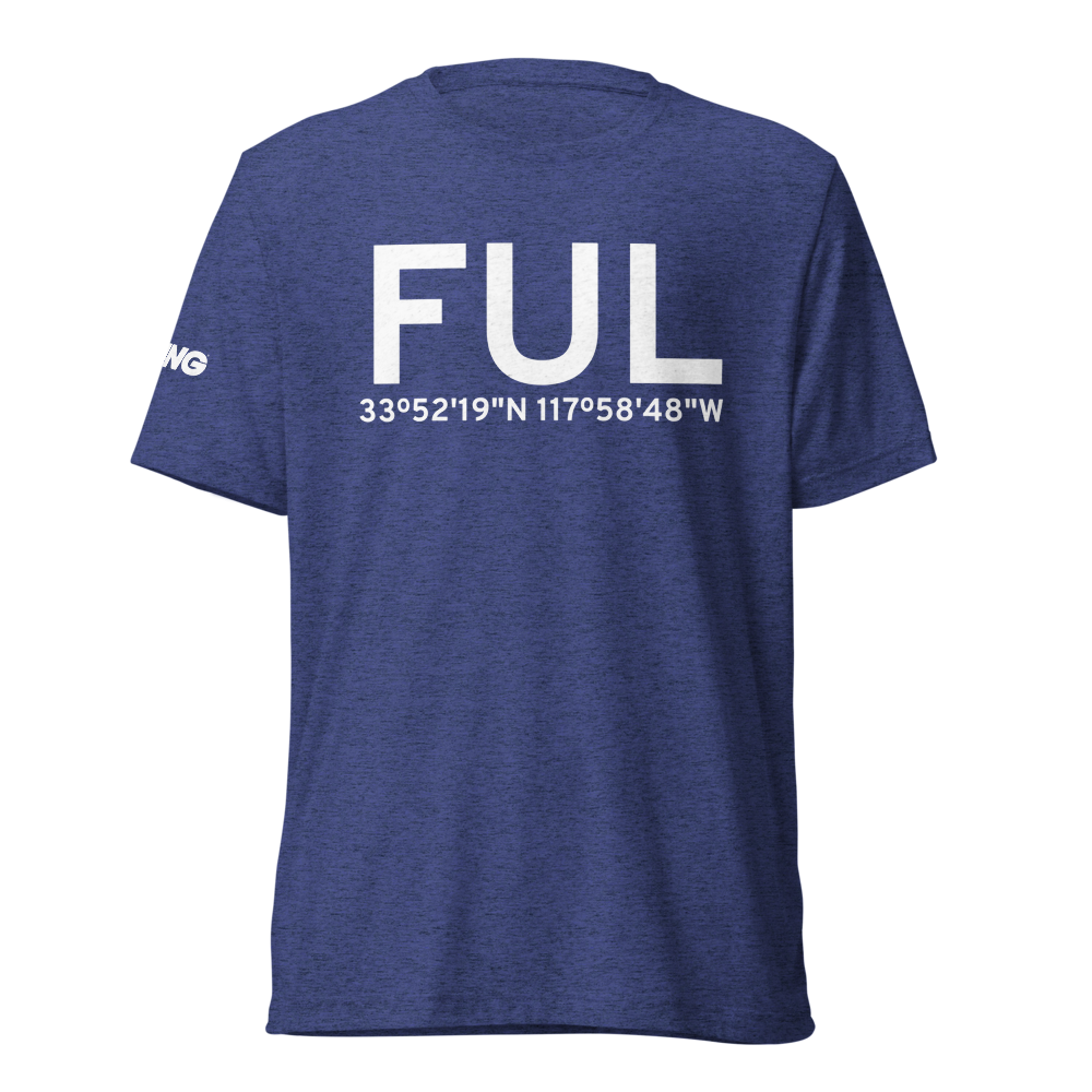 Fullerton (KFUL) Airport Tri-blend T-Shirt 