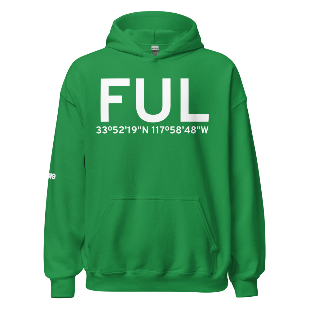 Fullerton (KFUL) Airport Hoodie Sweatshirt 