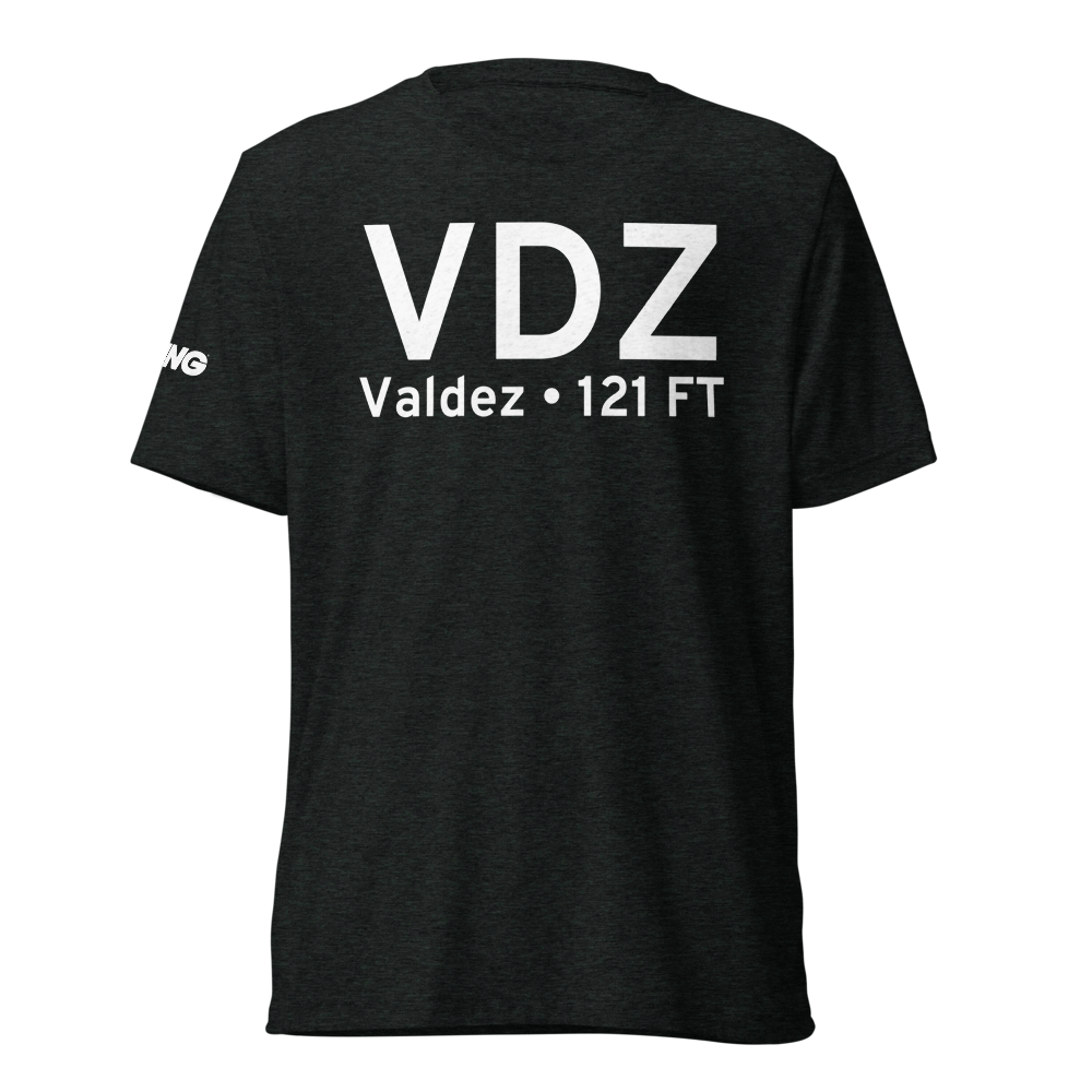 Valdez (PAVD) Airport Tri-blend T-Shirt 