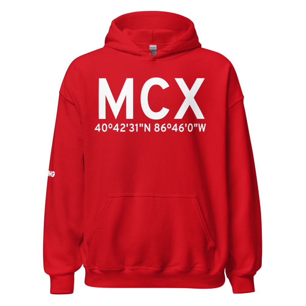 Monticello (KMCX) Airport Hoodie Sweatshirt 