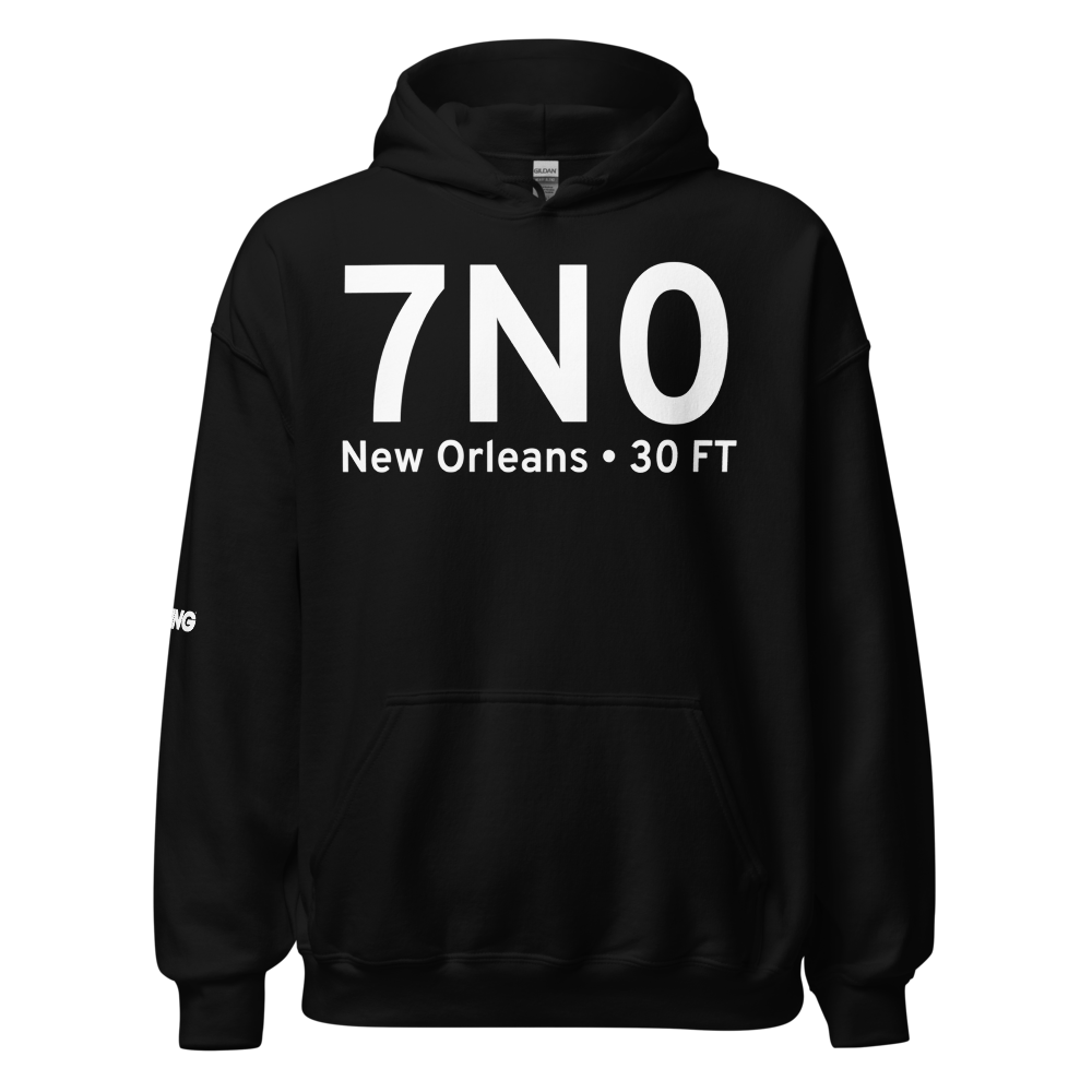 New Orleans (7N0) Airport Hoodie Sweatshirt 