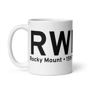 Rocky Mount (KRWI) Airport Mug