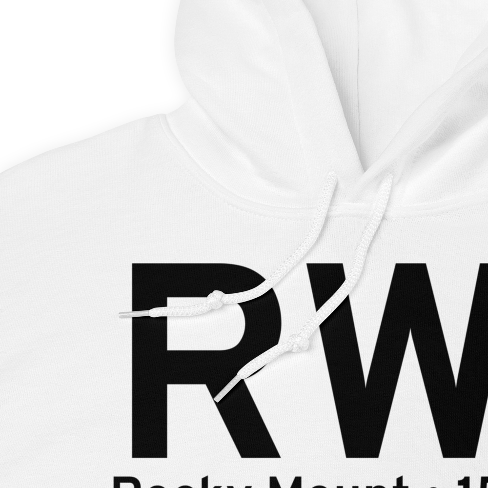 Rocky Mount (KRWI) Airport Hoodie Sweatshirt 