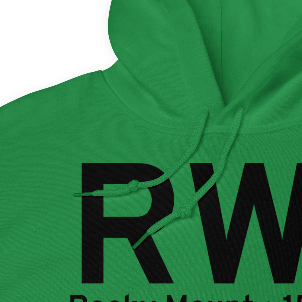 Rocky Mount (KRWI) Airport Hoodie Sweatshirt 