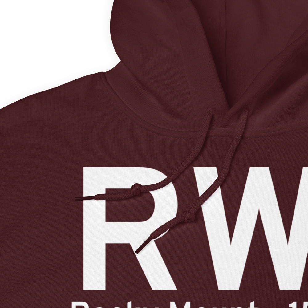 Rocky Mount (KRWI) Airport Hoodie Sweatshirt 