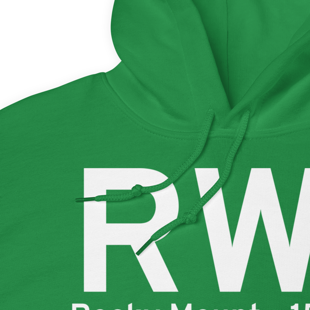 Rocky Mount (KRWI) Airport Hoodie Sweatshirt 