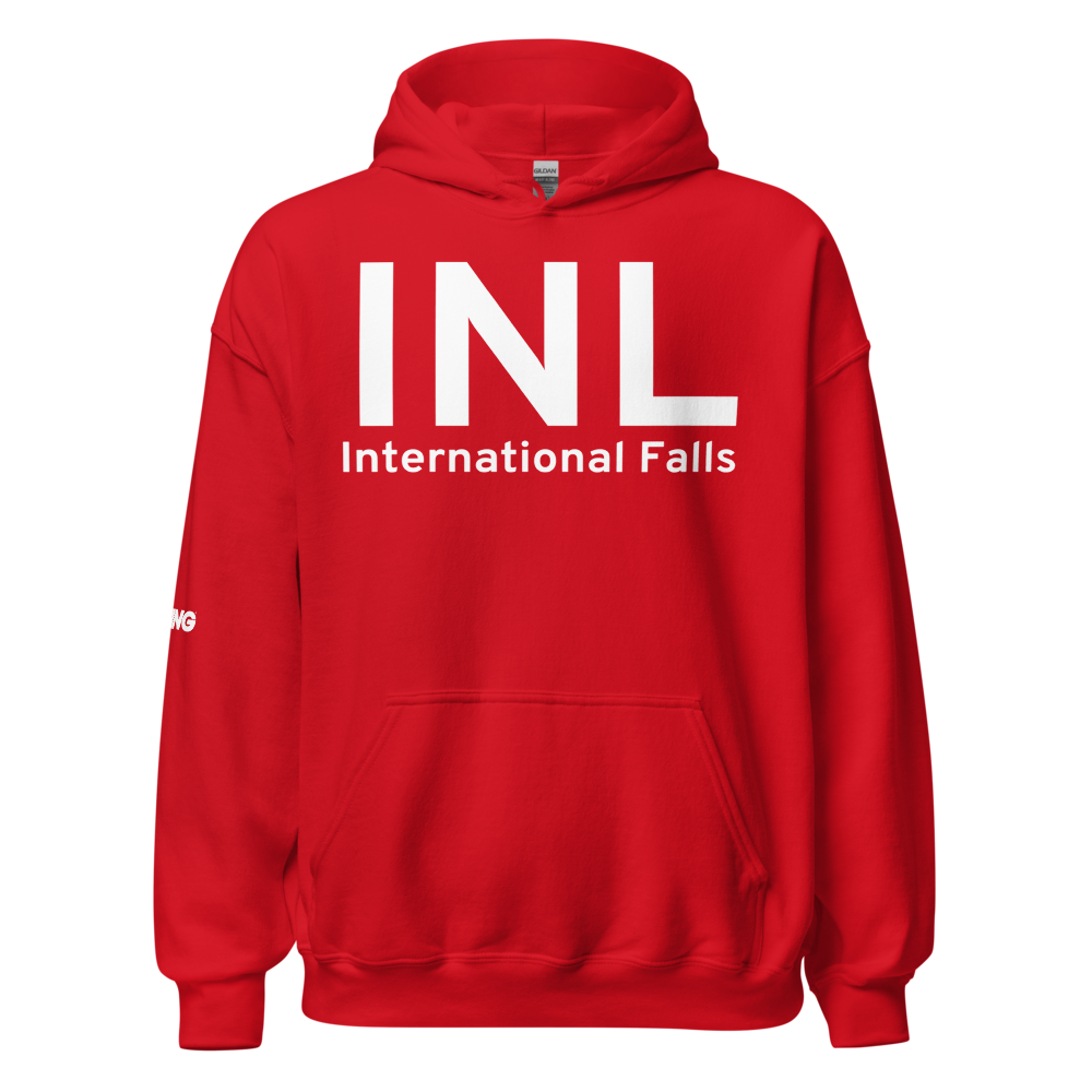International Falls (KINL) Airport Hoodie Sweatshirt 