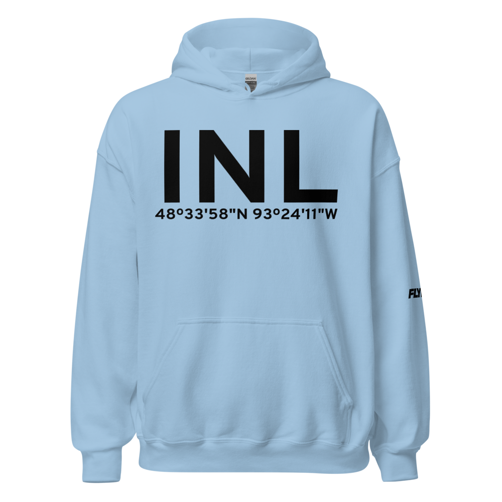 International Falls (KINL) Airport Hoodie Sweatshirt 