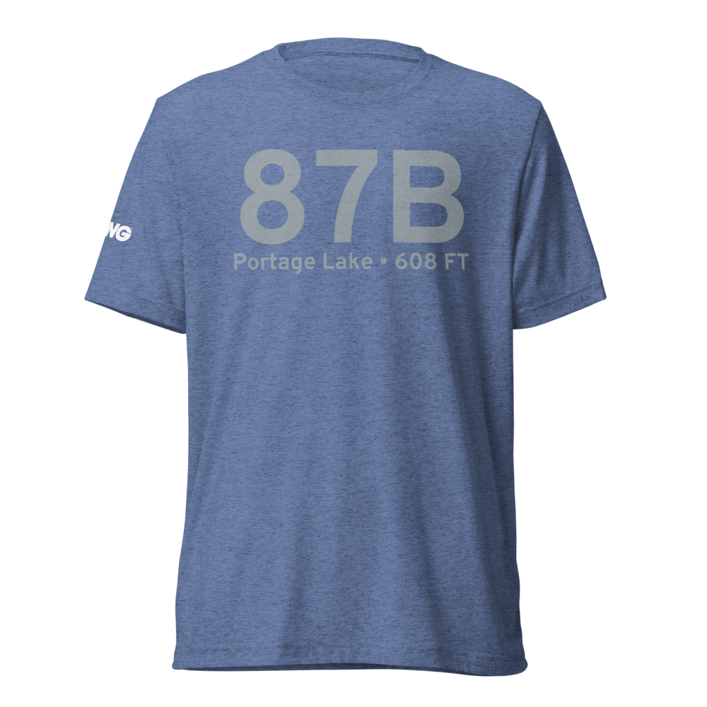 Portage Lake (87B) Airport Tri-blend T-Shirt 