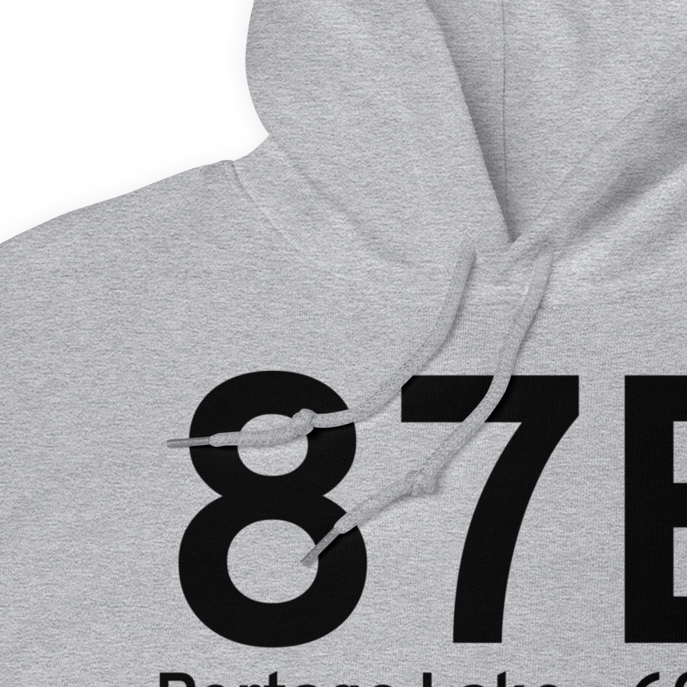 Portage Lake (87B) Airport Hoodie Sweatshirt 