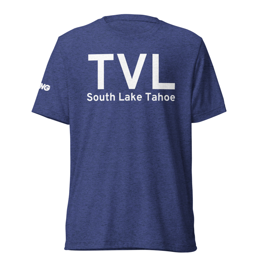 South Lake Tahoe (KTVL) Airport Tri-blend T-Shirt 