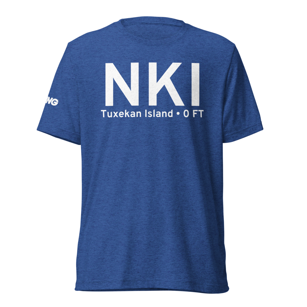Tuxekan Island (AK62) Airport Tri-blend T-Shirt 