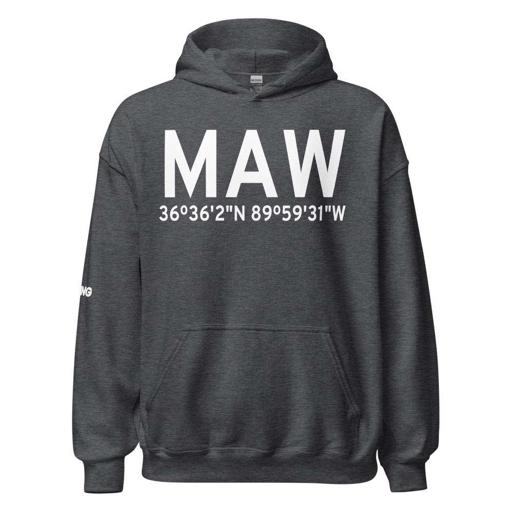 Malden (KMAW) Airport Hoodie Sweatshirt 