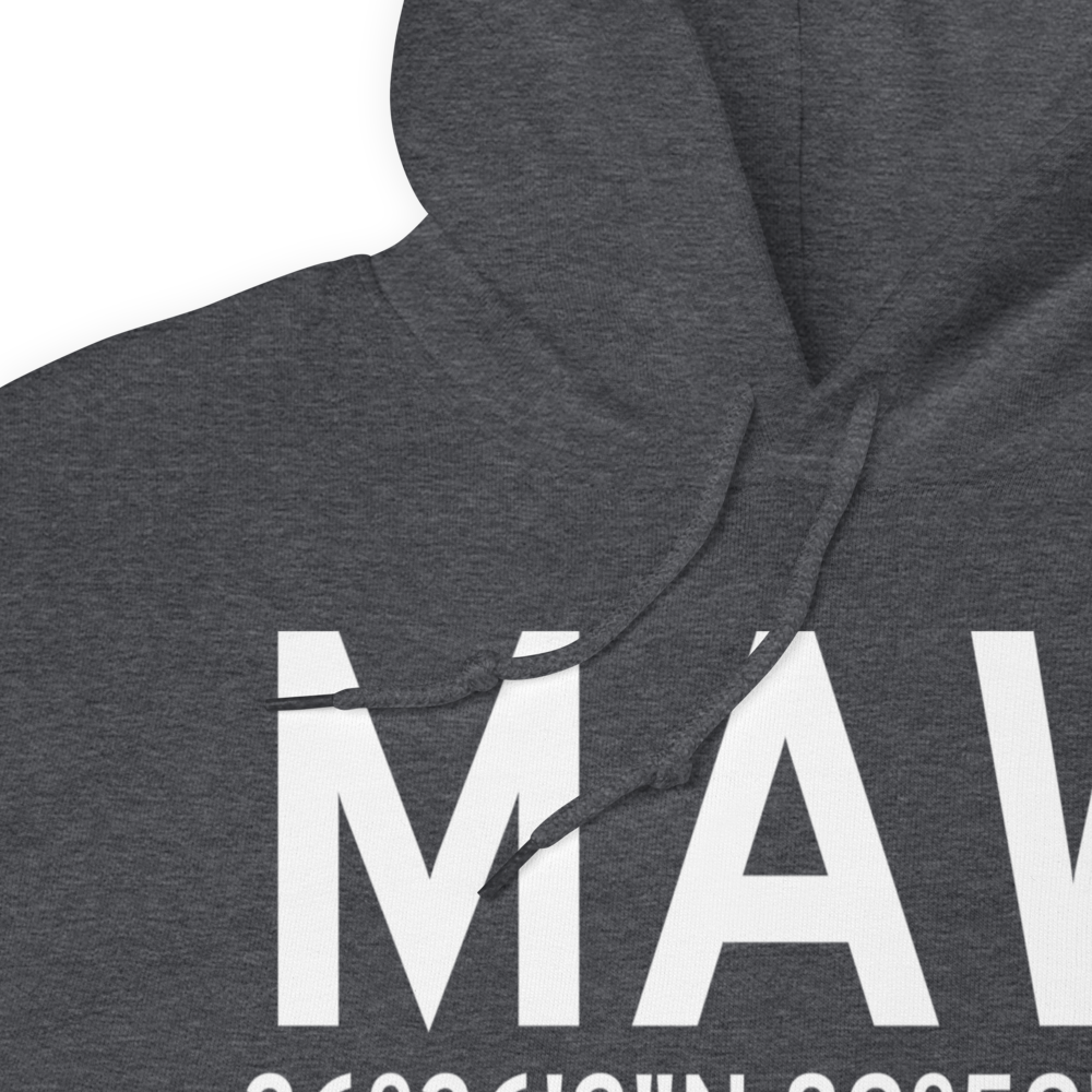Malden (KMAW) Airport Hoodie Sweatshirt 