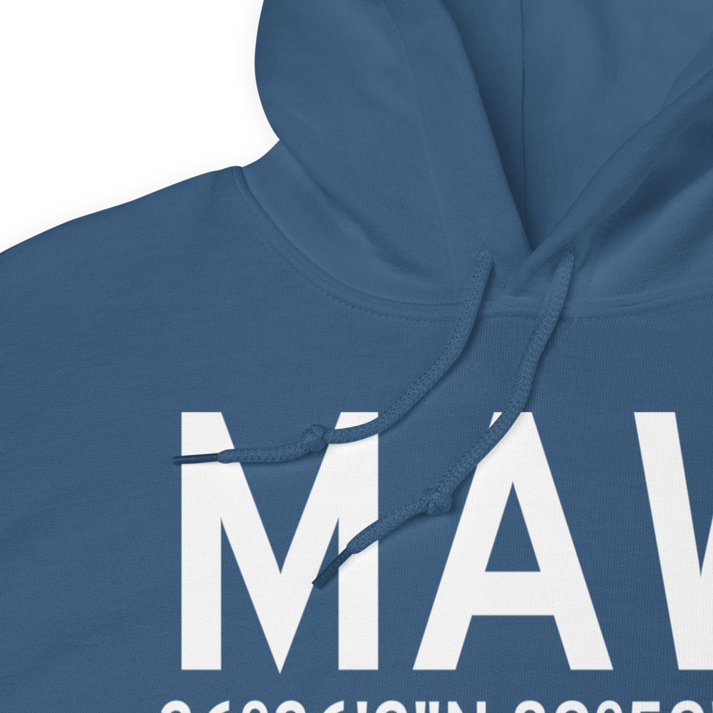 Malden (KMAW) Airport Hoodie Sweatshirt 