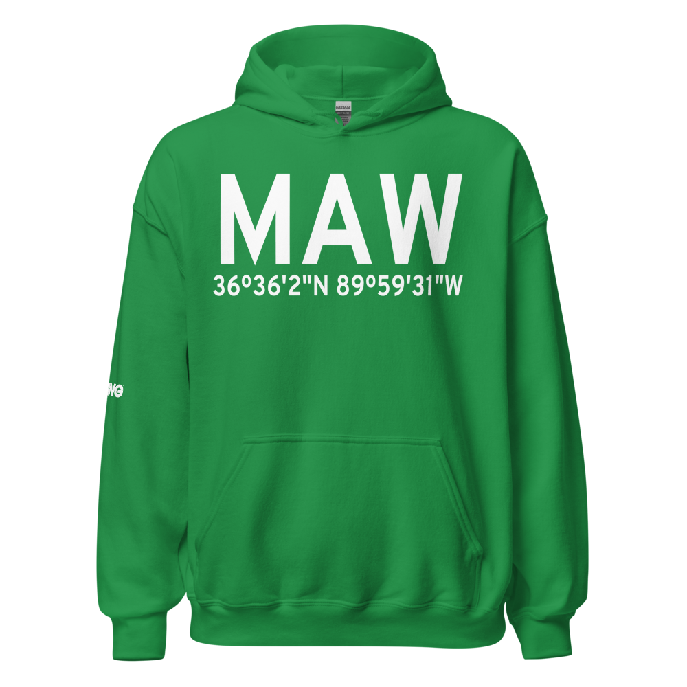 Malden (KMAW) Airport Hoodie Sweatshirt 