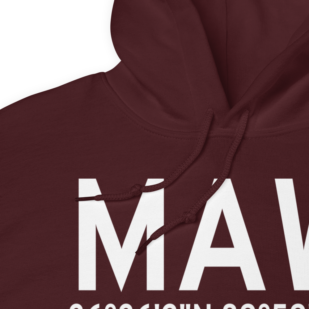 Malden (KMAW) Airport Hoodie Sweatshirt 
