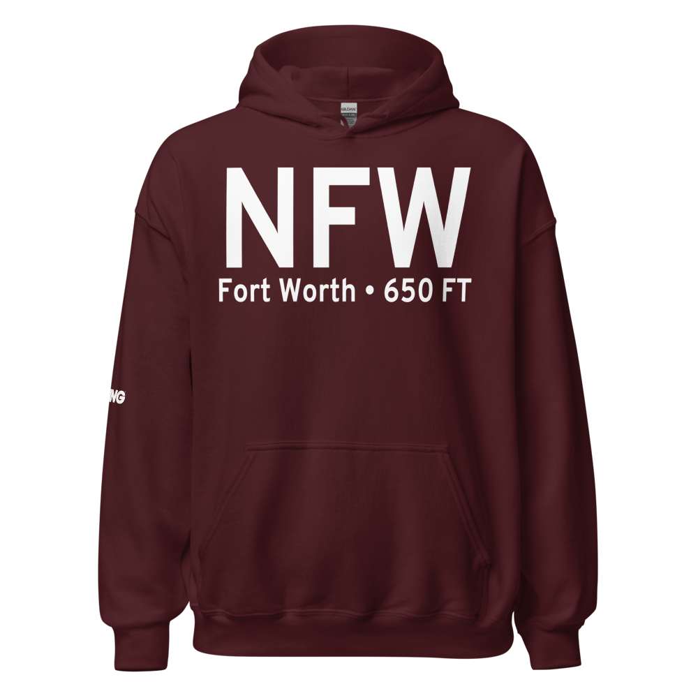 Fort Worth (KNFW) Airport Hoodie Sweatshirt 