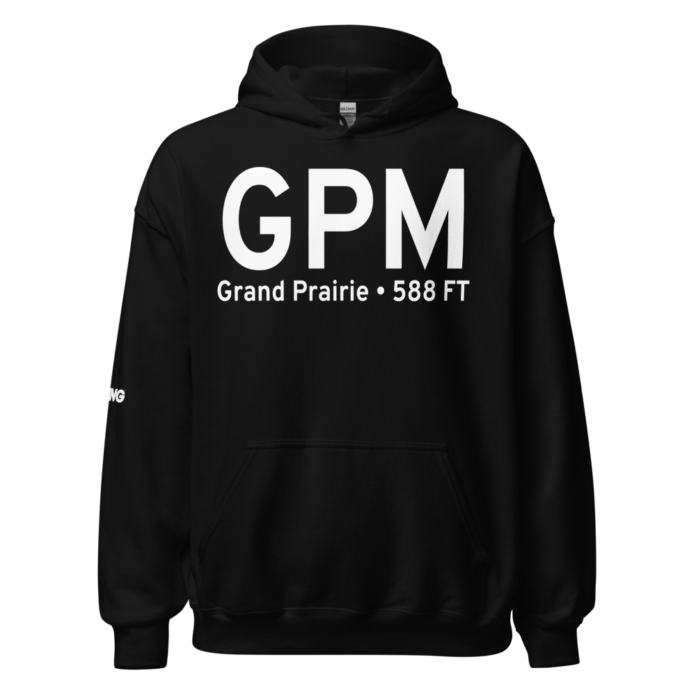 Grand Prairie (KGPM) Airport Hoodie Sweatshirt 