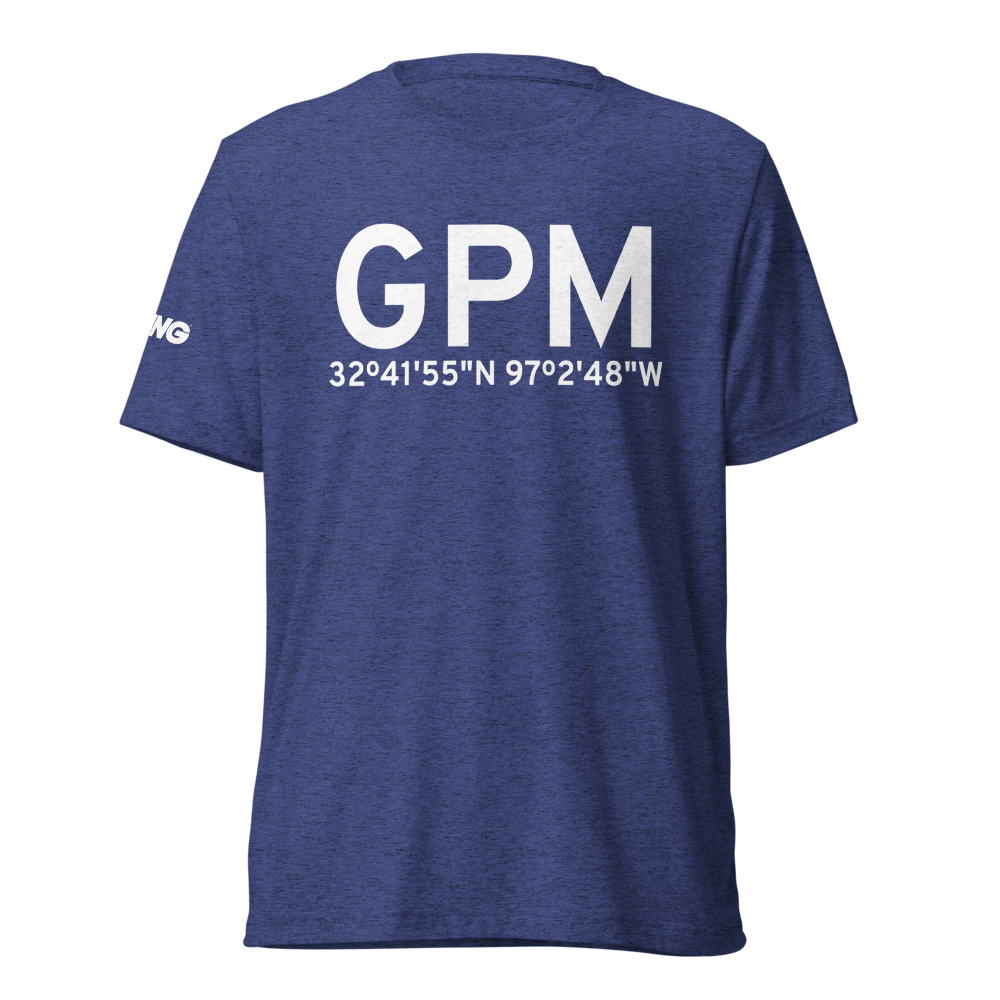 Grand Prairie (KGPM) Airport Tri-blend T-Shirt 