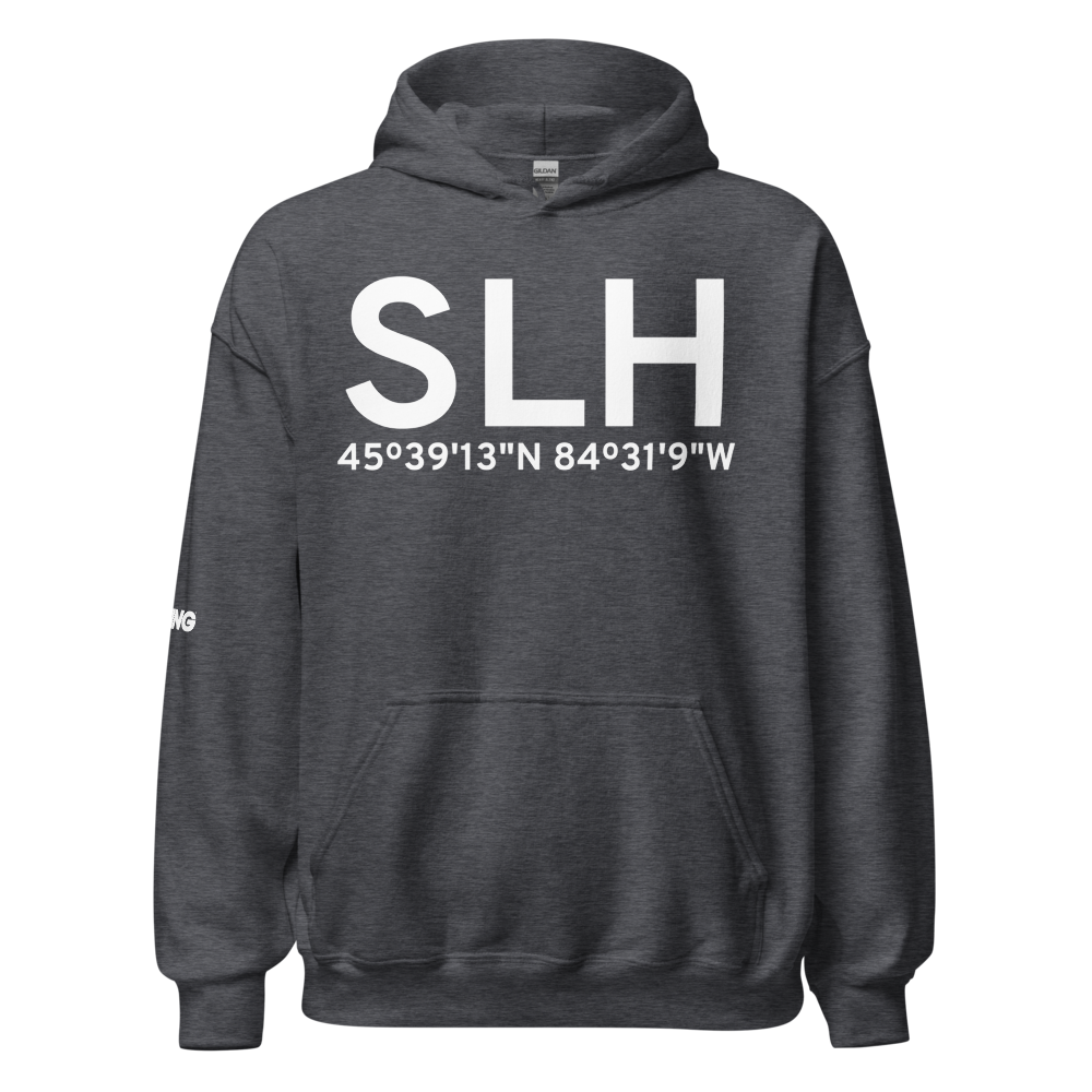 Cheboygan (KSLH) Airport Hoodie Sweatshirt 