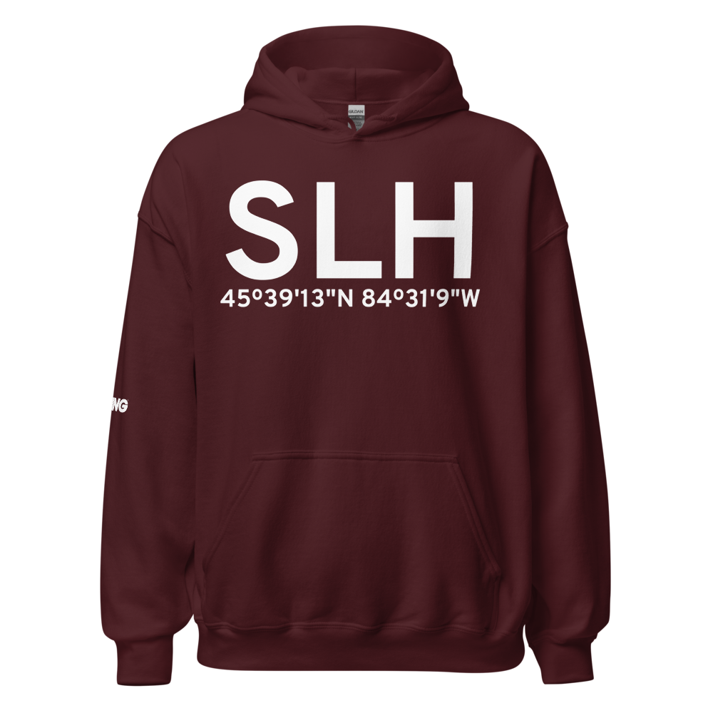 Cheboygan (KSLH) Airport Hoodie Sweatshirt 